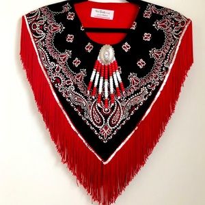 •Handmade\vintage western style• poncho